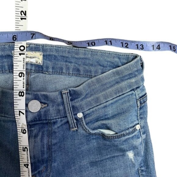 Mother The Looker Undone Hem Looker Crop Ankle Jeans Women Size 25 - Picture 6 of 11
